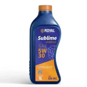 ÓLEO LUBRIFICANTE ROYAL SUBLIME 5W30 SINTÉTICO API SN-RC 1LT