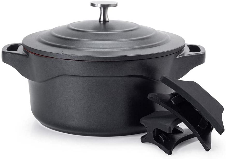 PANELA CAÇAROLA INDUÇÃO REVEST.CERÂMICO 20CM 2,6L PREMIER BLACK LE COOK LC1862