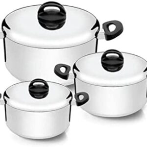 KIT 3 PEÇAS MIX PANELAS POLIDAS ETERNA 25471