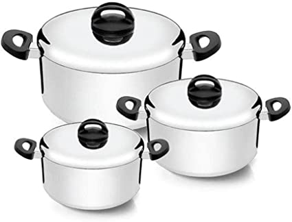 KIT 3 PEÇAS MIX PANELAS POLIDAS ETERNA 25471