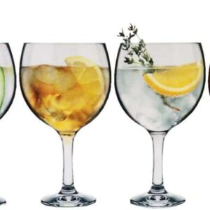 TAÇAS PARA GIN 04 PEÇAS 600ML NADIR