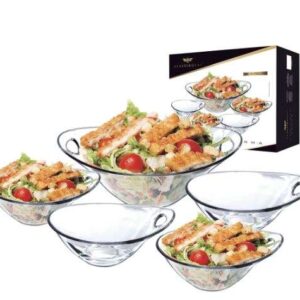 CONJUNTO PARA SERVIR SALADAS PARMA 5 PEÇAS RUVOLO 580622