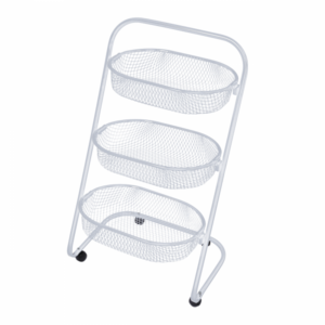 FRUTEIRA ORGANIZADOR SUPERUTIL COM 3 CESTOS BRANCO METALTEC 5863