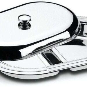 TRAVESSA AÇO INOX COM TAMPA E DIVISÃO CICLO TRAMONTINA 61525/450