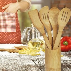 CONJUNTO DE UTENSÍLIOS EM BAMBU 5 PÇS WELF PU-00253