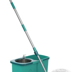 MOP GIRATORIO PRÓ DUAS ÁGUAS BALDE 9 LITROS CESTO INOX MOP7824 FLASH LIMP