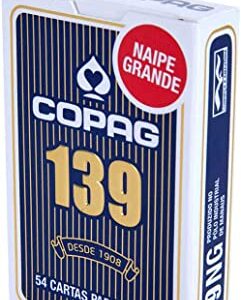 BARALHO 139 NAIPE GRANDE COPAG AZUL 91021