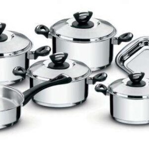 JOGO DE PANELAS EM AÇO INOX 6 PEÇAS LINHA SOLAR BAQUELINE TRAMONTINA 65720/000 7891116045251