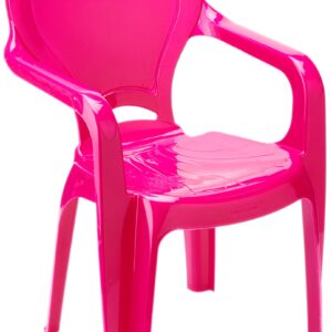 CADEIRA PLÁSTICA INFANTIL MONOBLOCO TIQUE TAQUE ROSA TRAMONTINA