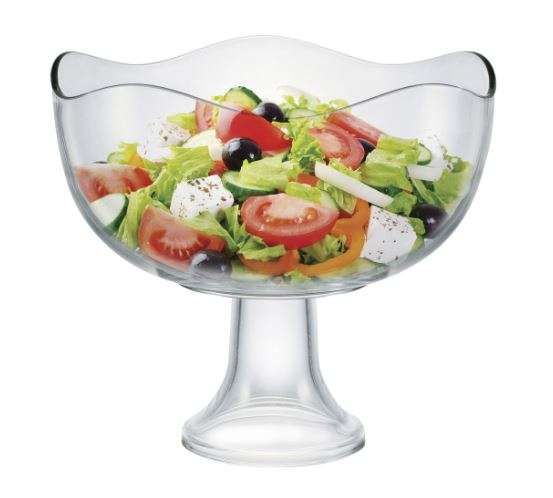 SALADEIRA WAVE COM PÉ RUVOLO 80660