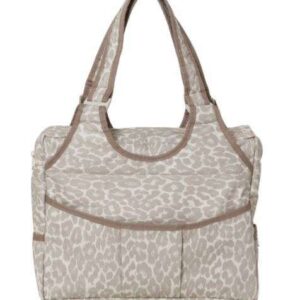 BOLSA PARA BEBÊ CLASSICA ONÇA BEGE GALZERANO REF 9100ONB