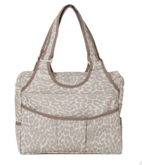 BOLSA PARA BEBÊ CLASSICA ONÇA BEGE GALZERANO REF 9100ONB