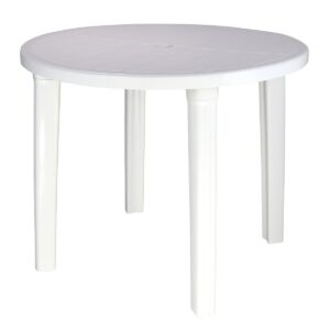 MESA PLÁSTICA REDONDA CASSINO BRANCA TRAMONTINA 92301/010