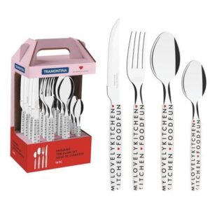 FAQUEIRO INOX COM 16 PEÇAS MY LOVELY - TRAMONTINA REF. 29899/090