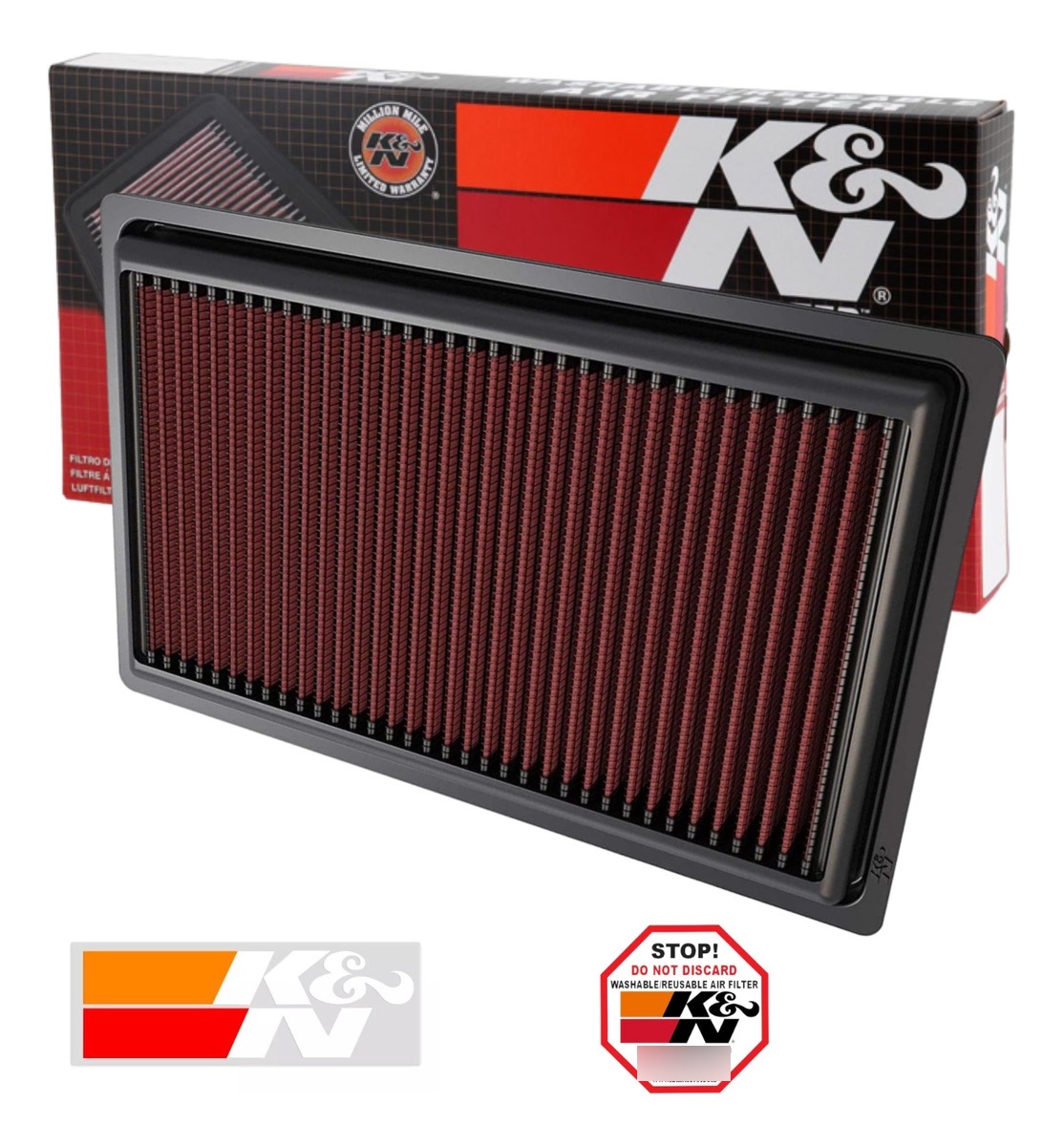 FILTRO DE AR ESPORTIVO BMW S1000RR/S1000R/S1000XR/M1000RR BM-1019 K&N