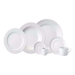 APARELHO DE JANTAR CHÁ E CAFÉ 42 PEÇAS BRASILIA PORCELANA SCHMIDT