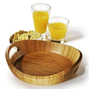 BANDEJA PARA SERVIR EM BAMBU  GÊNOVA WELF BT-01313