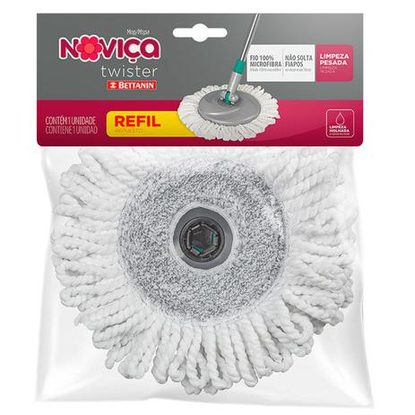 REFIL MOP TWISTER MICROFIBRA 6L NOVIÇA BETTANIN REF BT190R