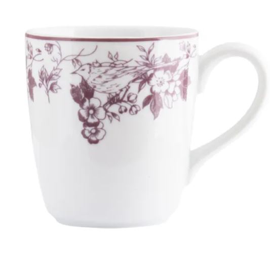 CANECA 225ML LAVANDA PORCELANA SCHMIDT 2441