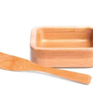 CUMBUCA EM BAMBU 100ML COM ESPÁTULA 14CM WELF CJ-02703