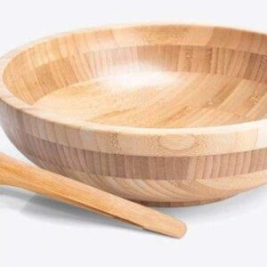CUMBUCA EM BAMBU 2 LITROS COM PEGADOR 22CM WELF CJ-02653