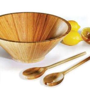 CONJUNTO PARA SERVIR EM BAMBU PEQUIM 3 L 3 PÇS  WELF CJ-30173