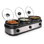 RECHAUD ELÉTRICO MEMBERS LY325 TRIPLO BUFFET SLOW COOKER 3 P
