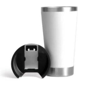 COPO TÉRMICO COM TAMPA E ABRIDOR BRANCO 500 ML IC-03500