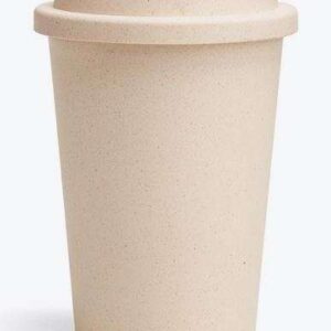COPO EM FIBRA DE BAMBU COM TAMPA 450ML WELF IC-02450