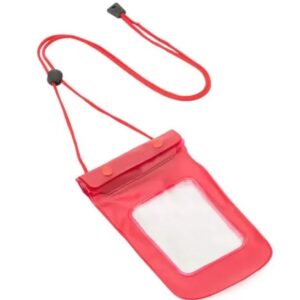 PORTA CELULAR / SMARTPHONE À PROVA DÁGUA VERMELHO IN-00544