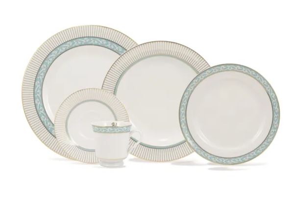 JOGO DE JANTAR E CHÁ AUDREY 30 PEÇAS PORCELANA SCHMIDT 2251
