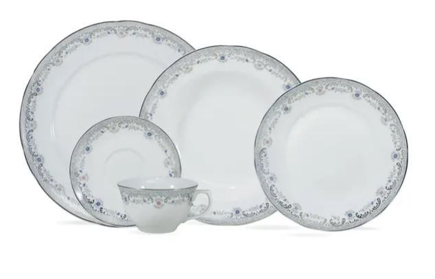 JOGO DE JANTAR E CHÁ SAINT GERMAIN 30 PEÇAS PORCELANA SCHMIDT 2339