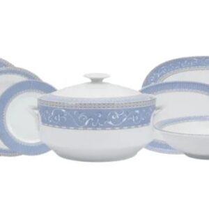 JOGO DE JANTAR DIVA 41 PEÇAS PORCELANA SCHMIDT 2276