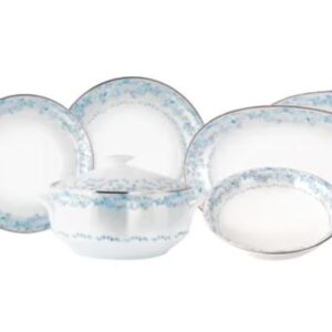 JOGO DE JANTAR SENSILE BLU 41 PEÇAS PORCELANA SCHMIDT 2424