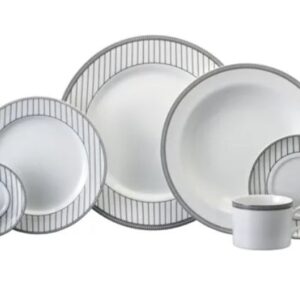 JOGO DE JANTAR CHÁ E CAFÉ ALINE 42 PEÇAS PORCELANA SCHMIDT 2263