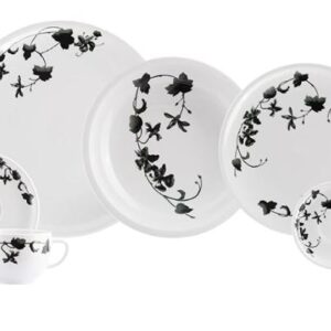 JOGO DE JANTAR CHÁ E CAFÉ JADE 42 PEÇAS PORCELANA SCHMIDT 2444