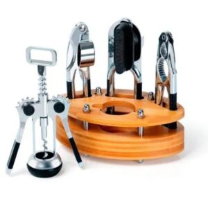 CONJUNTO DE UTENSÍLIOS COM BASE EM BAMBU 5 PEÇAS WELF KB-00463