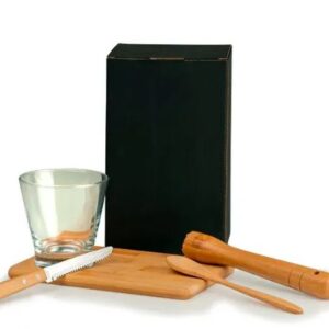 KIT PARA CAIPIRINHA EM BAMBU 5 PÇS WELF KC-00353