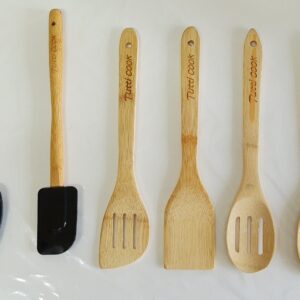 KIT 6 UTENSÍLIOS COZINHA EM BAMBU E SILICONE TUTTI COOK - TCKT-0006