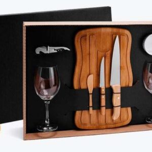KIT PETISCO, COZINHA E VINHO 8 PEÇAS WELF KT-90052