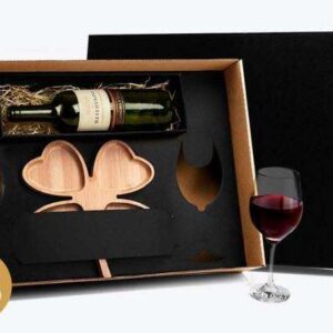KIT PETISCO E VINHO 3 PEÇAS WELF KT-90097