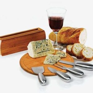 CONJUNTO PARA QUEIJO EM BAMBU CÓRDOBA 6 PEÇAS WELF PD-15163