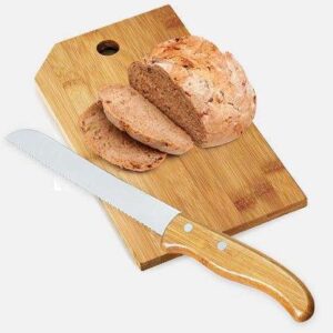 CONJUNTO PARA COZINHA EM BAMBU E INOX 2 PEÇAS WELF PD-20053