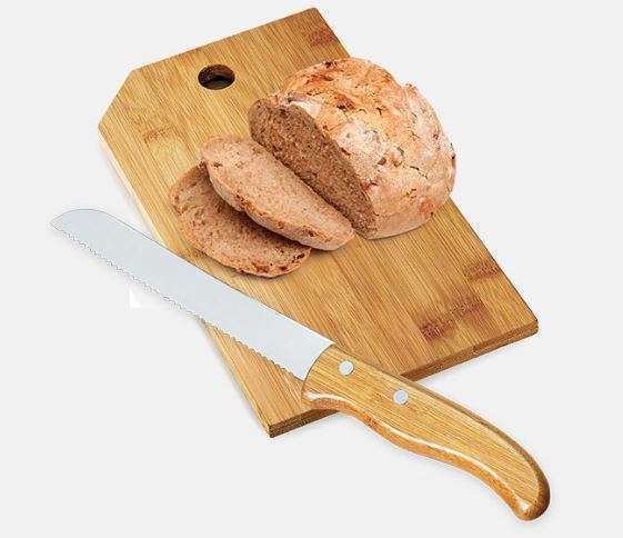 CONJUNTO PARA COZINHA EM BAMBU E INOX 2 PEÇAS WELF PD-20053
