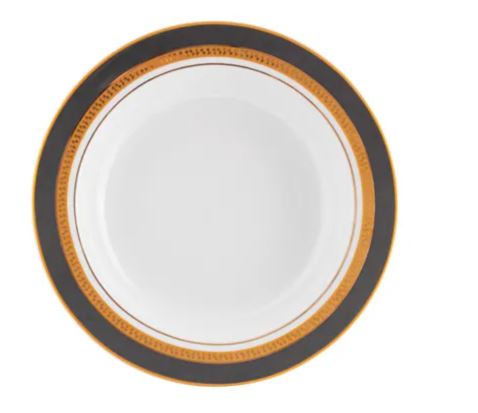 PRATO FUNDO 23CM TURMALINA CINZA SCHMIDT 2443