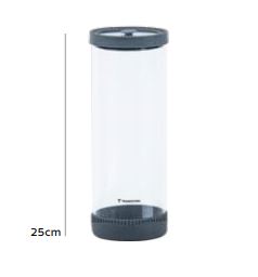 POTE DE VIDRO COM TAMPA EM SILICONE PUREZZA TRAMONTINA