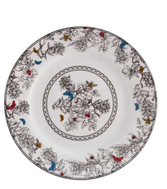 PRATO RASO 27CM VIVEIRO PORCELANA SCHMIDT 2440