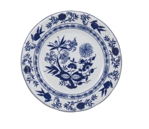 PRATO DE SOBREMESA 19CM CEBOLINHA PORCELANA SCHMIDT 2617