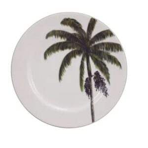 PRATO DE SOBREMESA 19CM PALMEIRAS PORCELANA SCHMIDT 2258