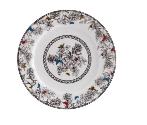 PRATO DE SOBREMESA 19CM VIVEIRO PORCELANA SCHMIDT 2440